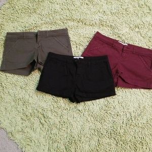 Black, green and red shorts